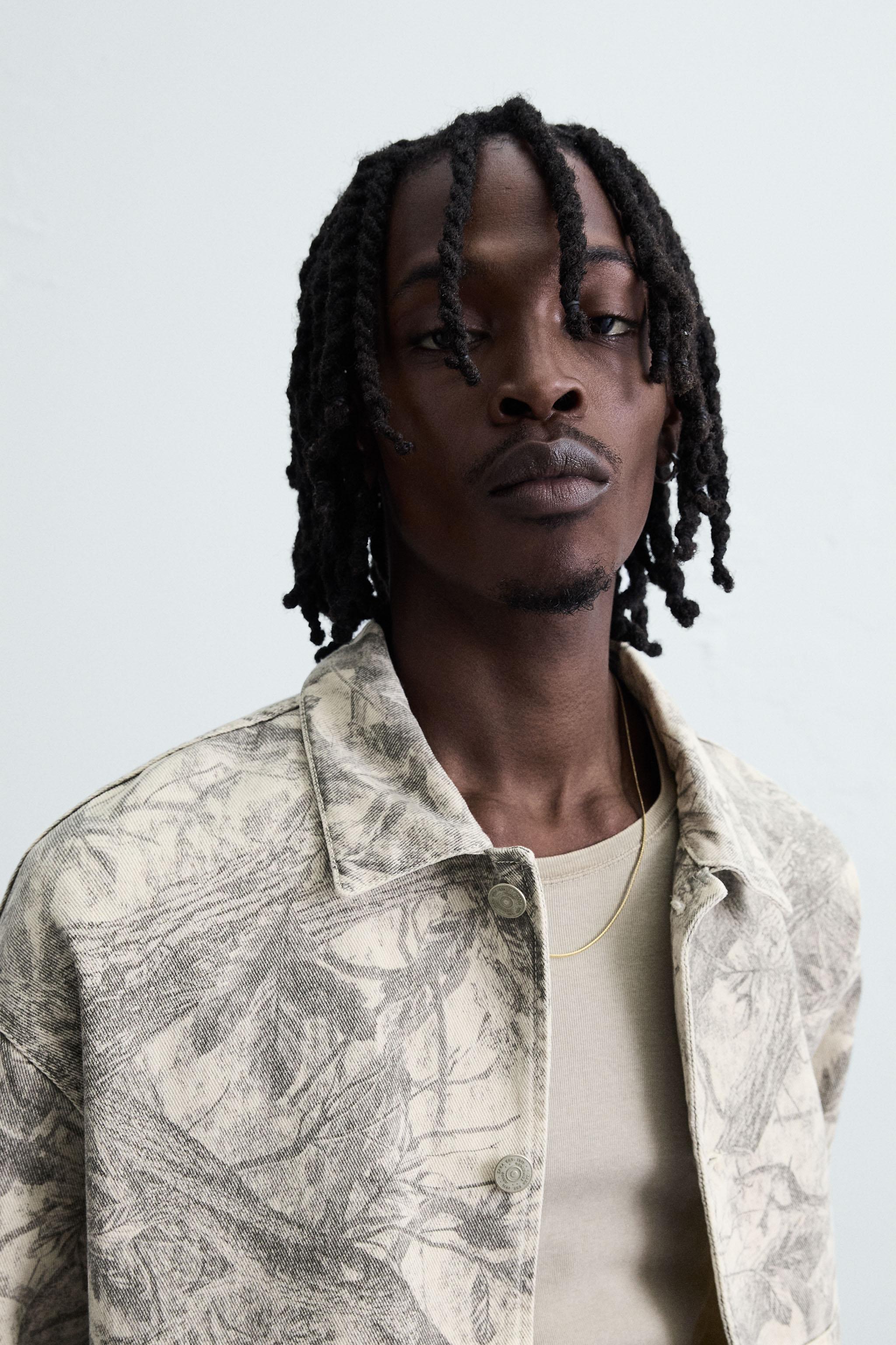 SURCHEMISE DÉLAVÉE IMPRIMÉ ABSTRAIT